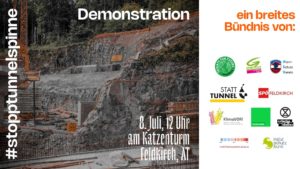 Ein breites Bündnis ruft zu Protest gegen den Stadttunnel Feldkirch auf